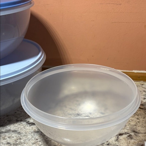 Tupperware Blue and White Bowl Set - Picture 2 of 5